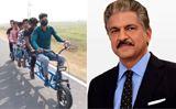 Anand Mahindra shares video of an innovative multi-rider passenger vehicle, Watch